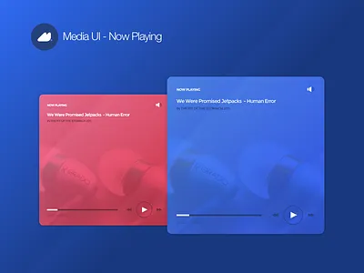 MediaUI - Now Playing card play progress ui