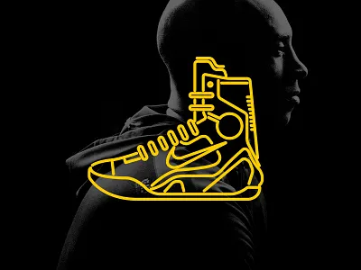 Kobe 9 Meastro Line Icon design icon illustration kobe sneakons