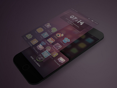 Paper Block icons phone ui