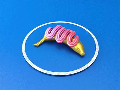 Banana cream 3d banana c4d gold gsg loop