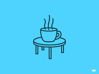 Coffee table coffee icon table