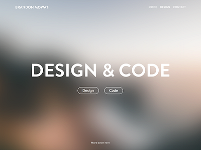 Website v2.0 blur design inspiration interface minimal minimalist personal portfolio simple site ui website