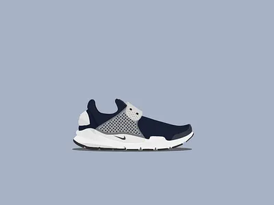 Nike Sock Dart atlanta icon illustration illustrator nike running shoes sneakers socks