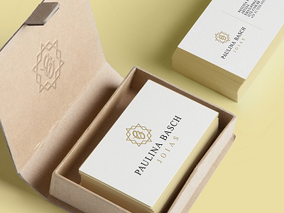 Paulina Basch Jewels brand brand identity logo design mockup