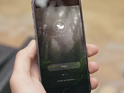 Welcome Screen app app design clean ios login mobile ui ux
