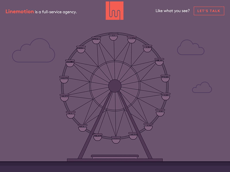Linemotion animation design svg web