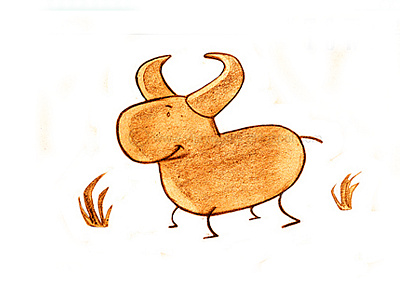 Ankole-Watusi 2d character design