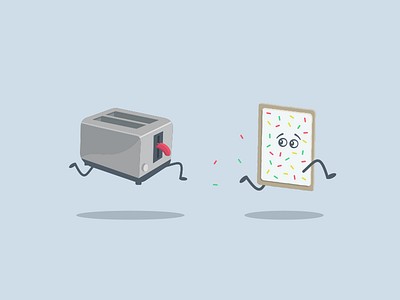 Sprinting Sprinkles chase fun poptart toaster