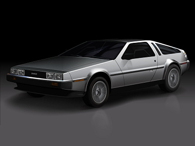 Vector DeLorean car delorean realism realistic render sports vector vehicle