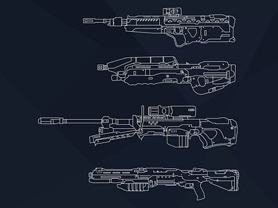 Halo 5 Weapons halo lines master chief video game weapons xbox