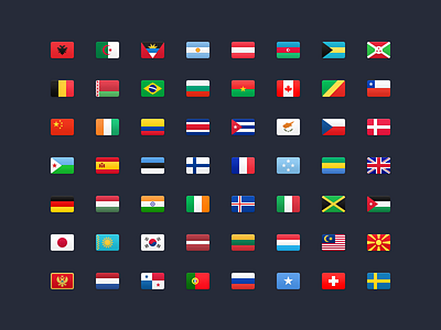 FlagKit – 177 Flag Icons countries flag flags github icons ios web