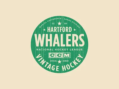Varsity Club apparel ccm hartford hockey logo nhl sports texture type vintage whalers