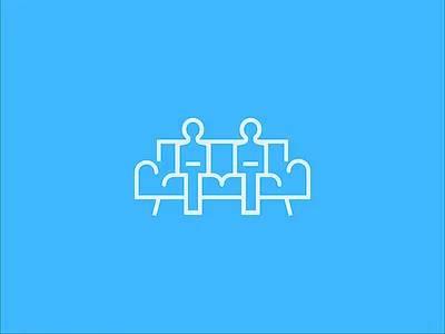 Chillin' communal couch icon illustration relaxing vector