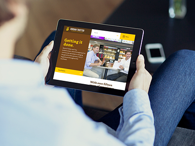 Jordan Trotter Website branding mobile responsive ui web web design website wier stewart