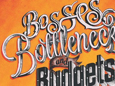 Your New Job boss hand handlettering handmade handtype lettering orange pen type typography