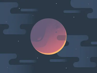 Super Blood Moon clouds design gradients illustration moon sky starts super moon super powers textures