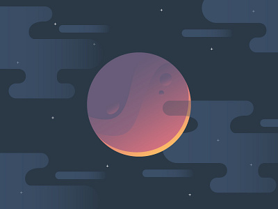 Super Blood Moon clouds design gradients illustration moon sky starts super moon super powers textures