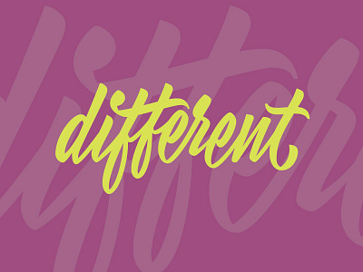 Different digitized lettering script vectorized