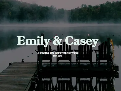 Personal Website Typography adirondacks typography website