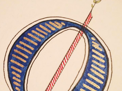 Drop cap O alphabet calligraphy custom lettering drop cap ink lettering o ornamental type typography