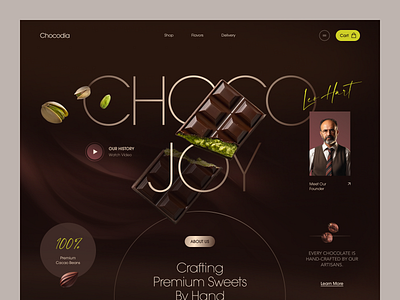 Website for a Food Brand ✦ Chocodia design interface product service startup ui ux web website