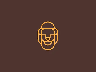 Lion brand identity lines logo mark minimal symbol