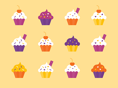 Let's discuss cupcakes cherries cupcakes cupcakes forever frosting happy things hearts i love cupcakes illustration pattern sprinkles