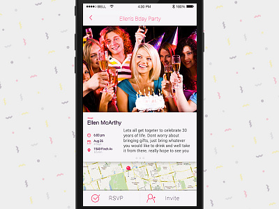 Party Locator design uiux