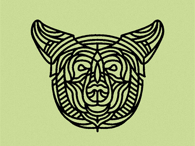 Black Bear - Tattoo animal bear black design illustration lines linework tattoo