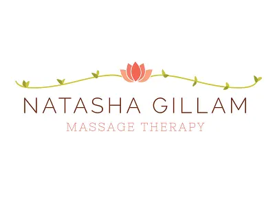 Natasha Gillam Massage Therapy Logo Design branding identity illustration logo