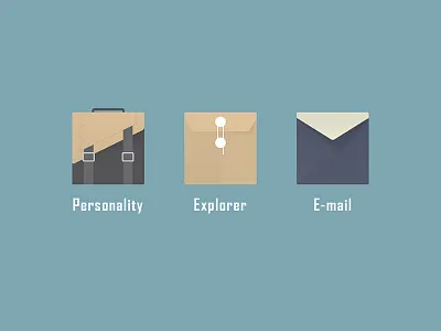 Depart Icons 6 email explorer icons personality
