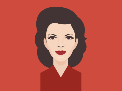 Judy Portrait film hollywood illustration judy judy garland music portrait vector