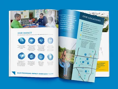 Boys & Girls Clubs of Arlington Brochure brochure collateral design design for good layout non profit marketing print social impact