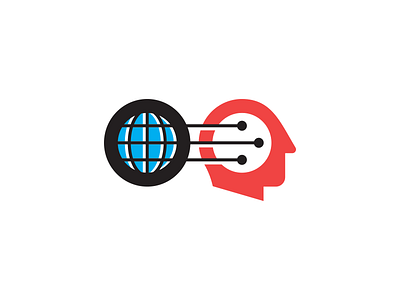 FGF brain connection economics global globe head icon illustration prediction thinking trends