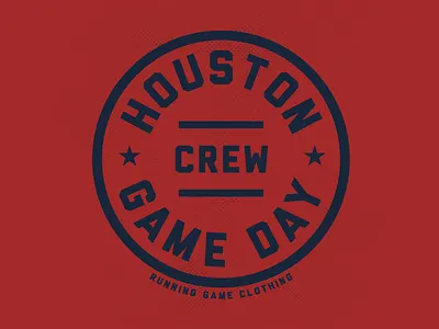 Game Day Emblem circular day emblem game houston patch stamp texans