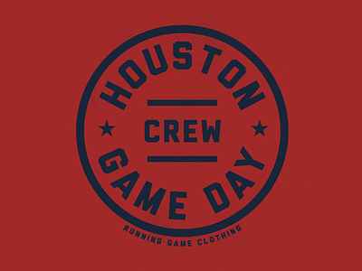 Game Day Emblem circular day emblem game houston patch stamp texans