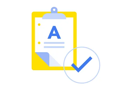 A check checkmark clipboard estimate quote