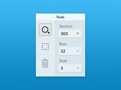 Indexing Toolbox admin dashboard draw marquee select toolbar toolbox tools trash ui