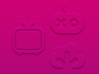 Pink Icons are media pink that