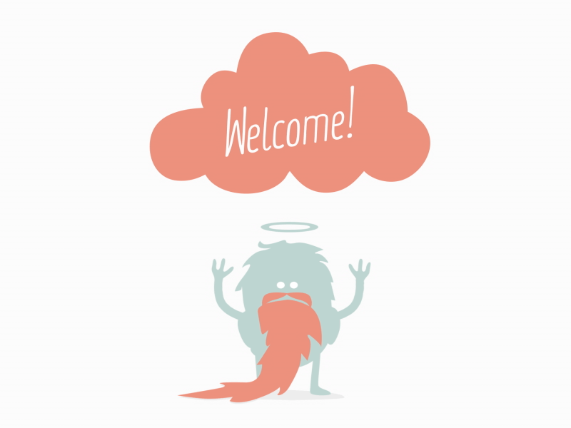 The Saint character character animation education gif gif animation rubberhose saint welcome