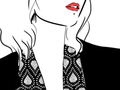 lush art black and white design illustrator