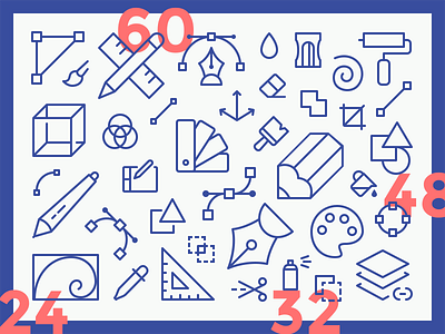 Simple Line Icons Pro - Design / Editing design editing icon icon set icons line icons stroke icons vector