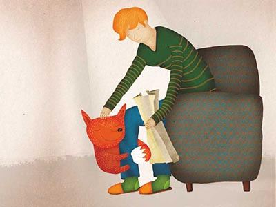 illustration for Book for children "Can I Have A Dog Please" children book cover design graphic design illustration