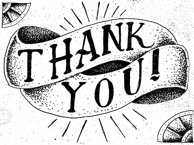 Thank You card drawing hand lettering illustration micron typography