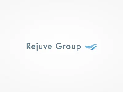 RejuveGroup logo beautiful calm cosmetic dermal flat logo product simple