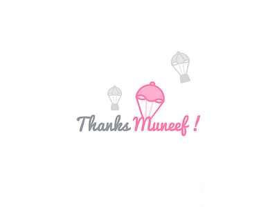 Thanks Muneef for the Invite debut dribble illustration thank you thanks