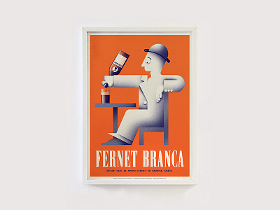 Branca argentina art deco branca cassandre dubonnet fernet homage illustration poster tribute