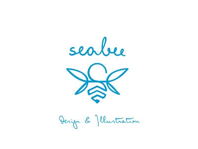 The Seabee logo artwork brand clean design illustration logo logotype symbol