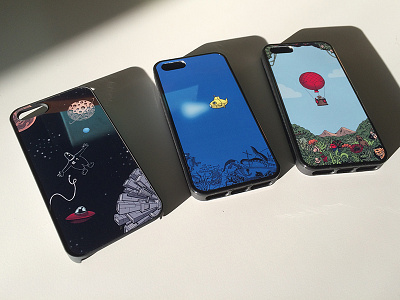 David the Explorer: smartphone covers case cover doodle drawing illustration jungle product design sea smarthphone space