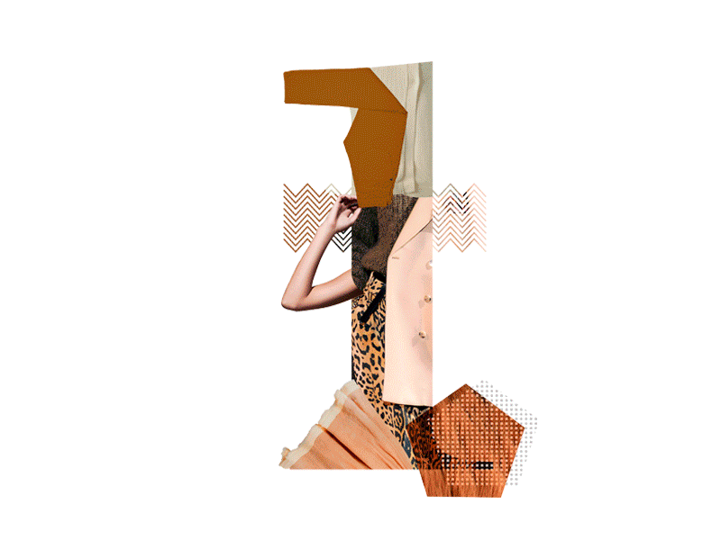 Number Collage animation collage fashion moda number style